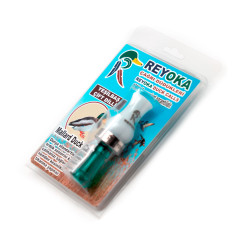 Манок духовой на утку крякву Reyoka Ordek Cift 2 лепестка Белый / Зелёный