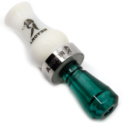 Манок духовой на утку крякву Reyoka Ordek Cift 2 лепестка Белый / Зелёный