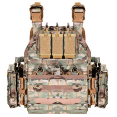 Разгрузка RusForce CPQR Pro для крепления снаряжения и бронеплит на 15 карманов Мультикам