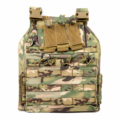 Разгрузка RusForce CPQR Pro для крепления снаряжения и бронеплит на 15 карманов Мультикам
