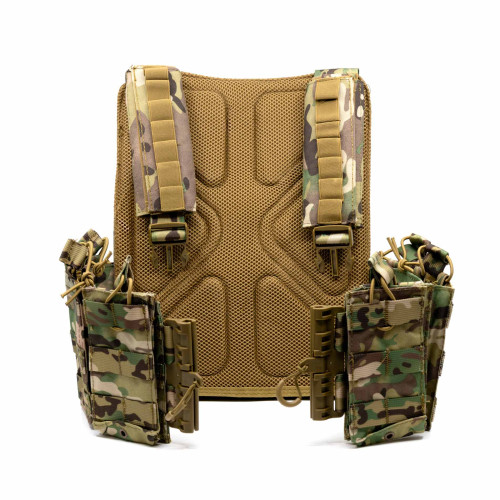 Разгрузка RusForce CPQR Pro для крепления снаряжения и бронеплит на 15 карманов Мультикам