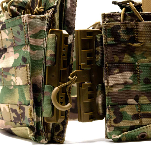 Разгрузка RusForce CPQR Pro для крепления снаряжения и бронеплит на 15 карманов Мультикам