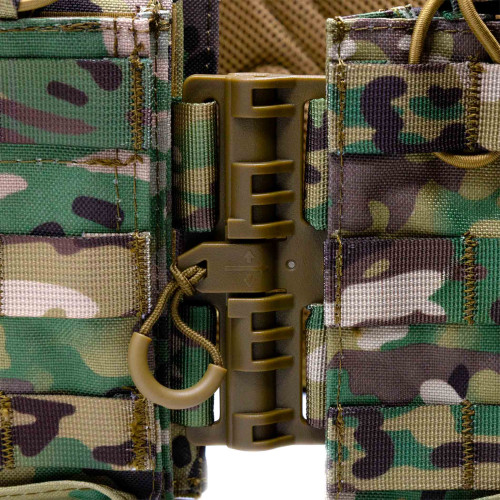 Разгрузка RusForce CPQR Pro для крепления снаряжения и бронеплит на 15 карманов Мультикам