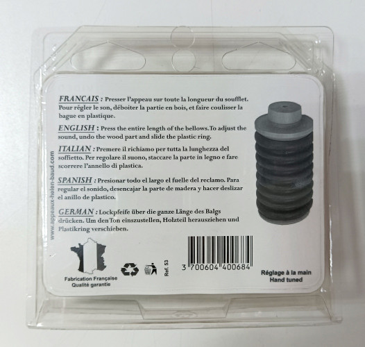 Манок пневматический на косулю Helen Baud 53 BLI регулируемый