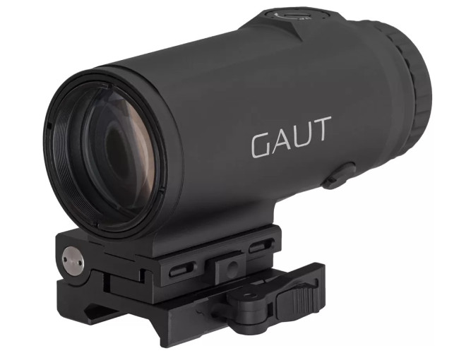 Магнифер Gaut Garnet 5x30 откидной быстросъёмный для коллиматорного прицела на Picatinny