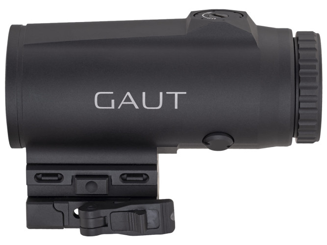 Магнифер Gaut Garnet 5x30 откидной быстросъёмный для коллиматорного прицела на Picatinny