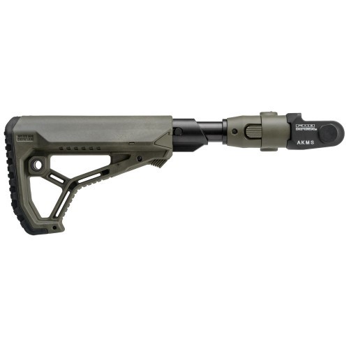 Приклад телескопический Fab Defense C-AKMS P SB GL-CORE для АКМС с амортизатором Зелёный