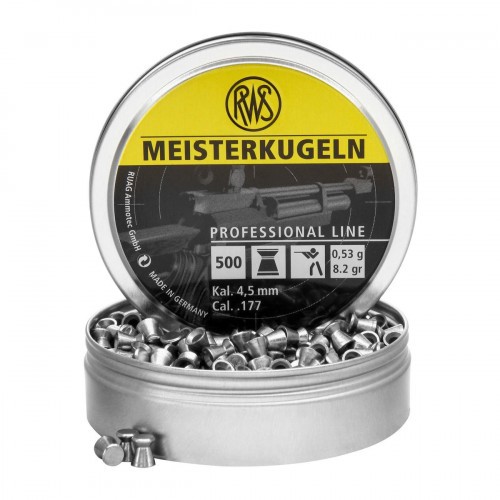 Пульки для пневматики RWS Meisterkugeln Плоские 4.5 мм 0.53 г (500 шт)