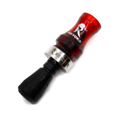 Манок духовой на утку крякву Reyoka Ordek Cift 2 лепестка Красный / Прозрачный