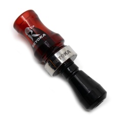 Манок духовой на утку крякву Reyoka Ordek Cift 2 лепестка Красный / Прозрачный