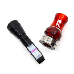 Манок духовой на утку крякву Reyoka Ordek Cift 2 лепестка Красный / Прозрачный