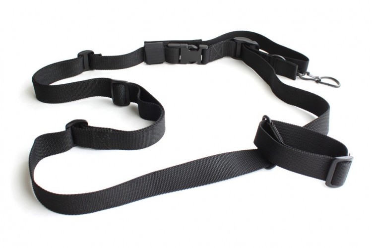 Тактический 1-2-3 точечный ремень "ДОЛГ - М2" Стандартный (Черный)