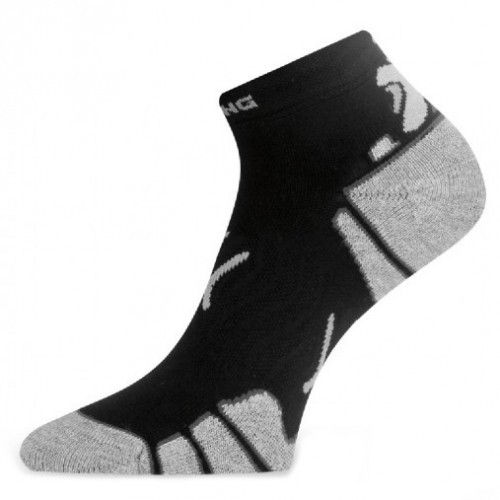 Носки Lasting RUN 901 из микрофайбера с антибактериальным свойством Чёрный