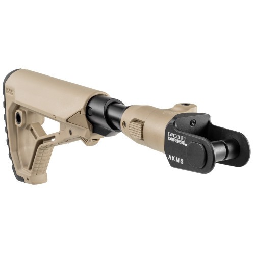 Приклад телескопический Fab Defense C-AKMS P SB GL-CORE для АКМС с амортизатором Койот