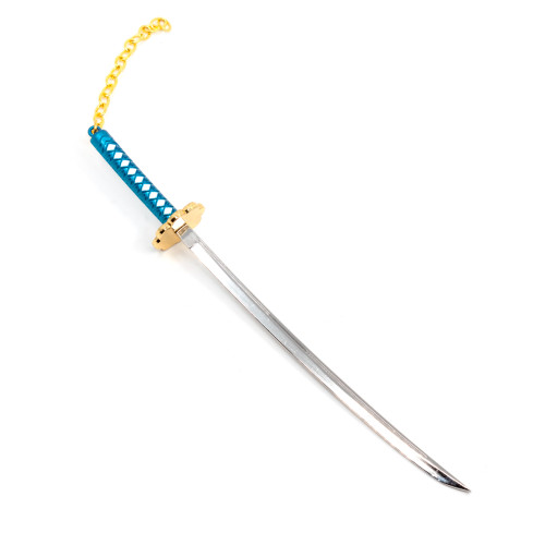 Брелок Microgun M Катана на подставке с ножнами Голубой