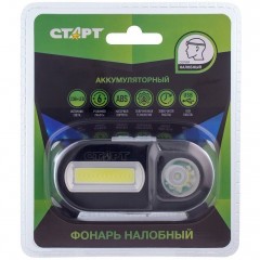 Фонарь налобный СТАРТ LOE 501-C1 Свет - Белый / 310 lm 15 м Чёрный