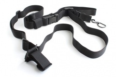 Ремень оружейный тактический Долг М2 1-2-3 точечный универсальный Черный