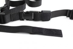 Ремень оружейный тактический Долг М2 1-2-3 точечный универсальный Черный