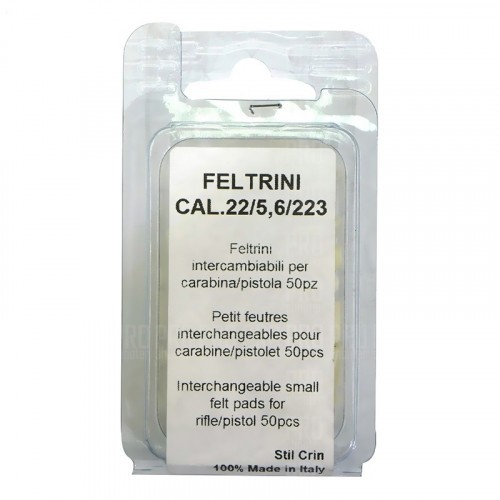 Патч войлочный для чистки оружия Stil Crin FELT_50_22 для .223 калибра 50 шт