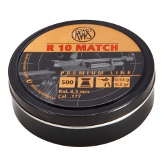 Пульки для пневматики RWS Premium R10 Match Плоские 4.49 мм 0.53 г (500 шт)