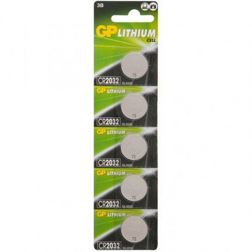 Батарейки литиевые GP Lithium CR2032 Тип CR2032 3V 210 мАч 5 шт