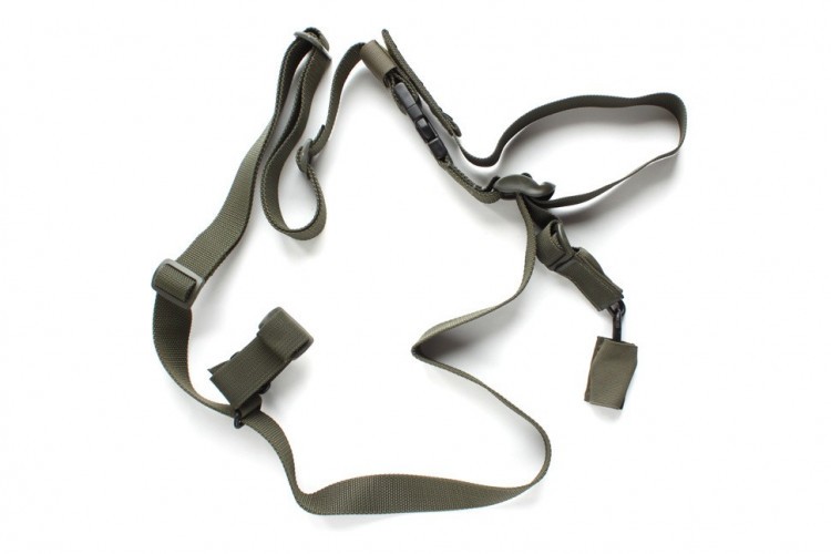 Тактический 1-2-3 точечный ремень "ДОЛГ - М2" Универсальный (Хаки)