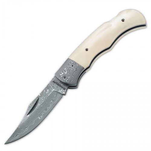 Нож складной Boker Magnum Damasc Bone 01MB180DAM клинок 7.8 см Бежевый