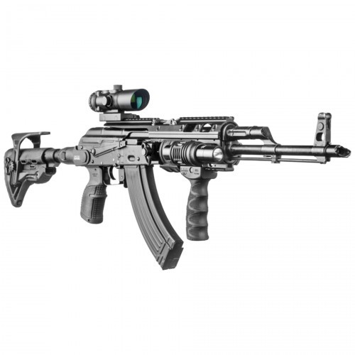 Приклад телескопический Fab Defense M4-AKS P SB с амортизатором для АКС-74У Чёрный