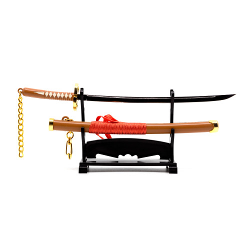 Брелок Microgun M Катана на подставке с ножнами Оранжевый