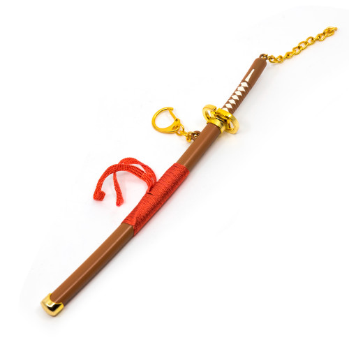 Брелок Microgun M Катана на подставке с ножнами Оранжевый