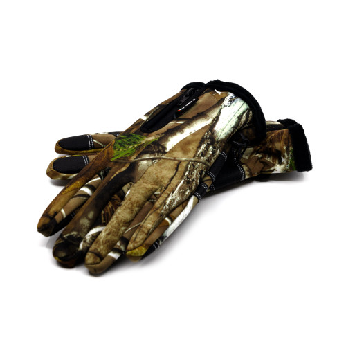 Перчатки тактические RusForce Tactical Sport демисезонные непромокаемые полноразмерные I-Touch Realtree APG