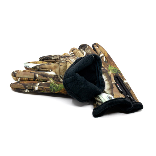 Перчатки тактические RusForce Tactical Sport демисезонные непромокаемые полноразмерные I-Touch Realtree APG