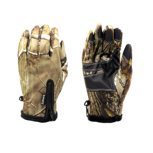 Перчатки тактические RusForce Tactical Sport демисезонные непромокаемые полноразмерные I-Touch Realtree APG