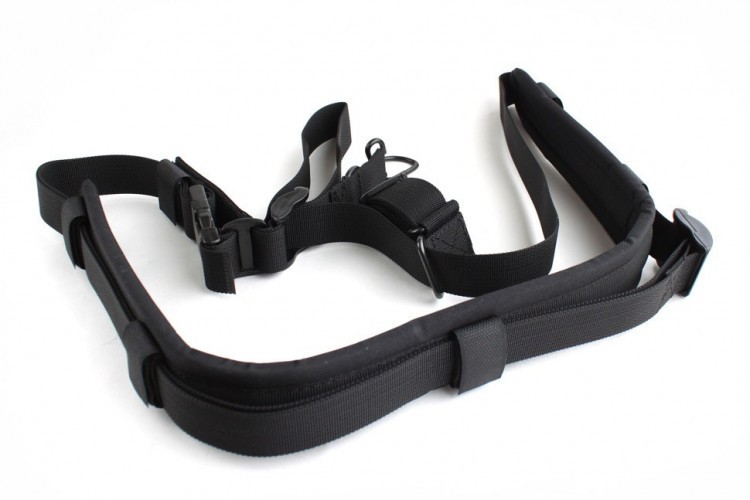 Тактический 1-2-3 точечный ремень "ДОЛГ - М3" Стандартный (Черный)