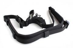 Ремень оружейный тактический Долг М3 1-2-3 точечный с мягкой подушкой стандартный Черный