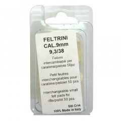 Патч войлочный для чистки оружия Stil Crin FELT_50_9 для .35 калибра 50 шт