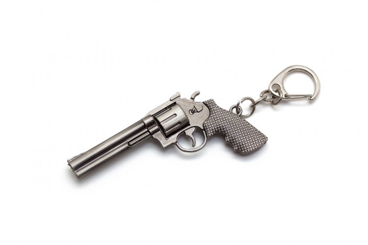 Брелок Microgun XS Револьвер Colt King Cobra Серебряный