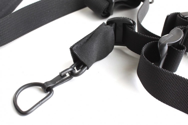 Тактический 1-2-3 точечный ремень "ДОЛГ - М3" Универсальный (Черный)