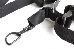 Ремень оружейный тактический Долг М3 1-2-3 точечный с мягкой подушкой универсальный Черный