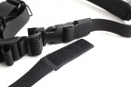 Тактический 1-2-3 точечный ремень "ДОЛГ - М3" Универсальный (Черный)