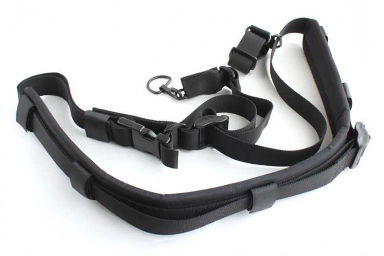 Тактический 1-2-3 точечный ремень "ДОЛГ - М3" Универсальный (Черный)