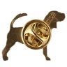 Значок Бигль Латунь
