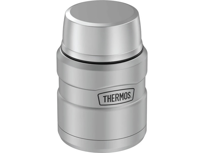 Термос для еды THERMOS KING SK-3000 MMS 0,47L, складная ложка из нержавеющей стали, стальной