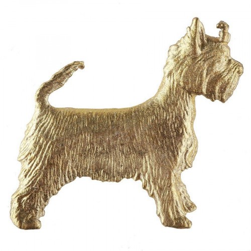 Значок Йоркширский терьер Латунь