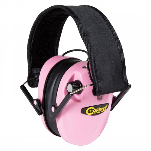Наушники активные стрелковые Caldwell E-Max 487111 с низкопрофильным оголовьем 23-85 ДБ Розовый