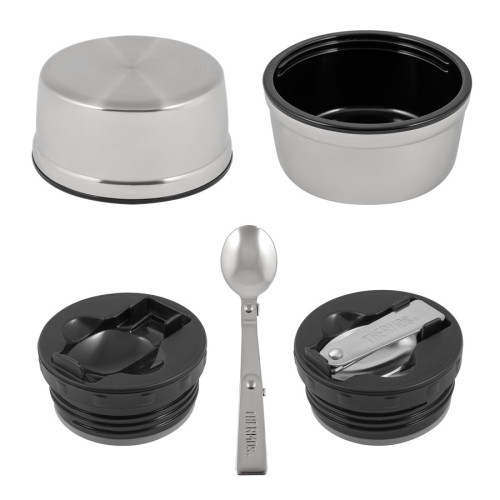 Термос для еды THERMOS KING SK-3020 0.71L, складная ложка из нержавеющей стали, королевский синий