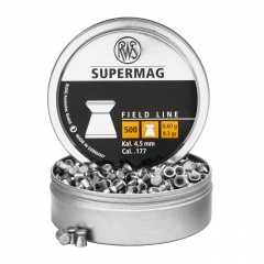 Пульки для пневматики RWS Field Supermag Плоские 4.5 мм 0.6 г (500 шт)