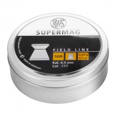 Пульки для пневматики RWS Field Supermag Плоские 4.5 мм 0.6 г (500 шт)