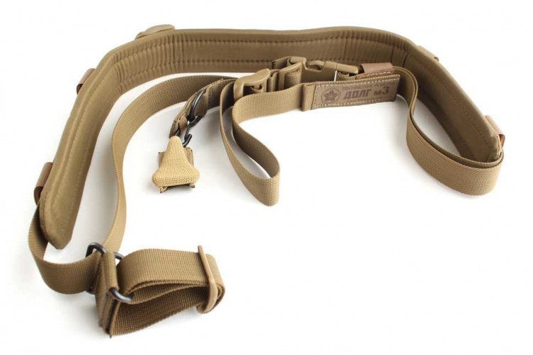 Тактический 1-2-3 точечный ремень "ДОЛГ - М3" Стандартный (Койот)