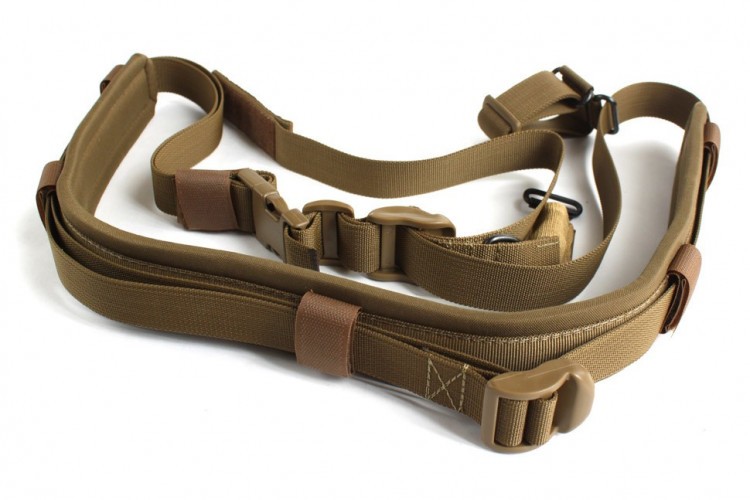 Тактический 1-2-3 точечный ремень "ДОЛГ - М3" Стандартный (Койот)